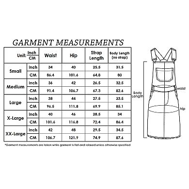 Women's Distressed Denim Overall Midi Dress