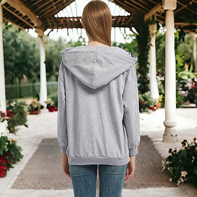 トップス andwang kirakira v neck hoodie gray トップス andwang Kirakira v neck hoodie andwang Kirakira v