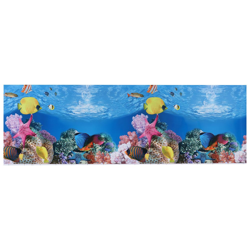 Aquarium Background Poster Double-sided Fish Tank Background Decorative ...