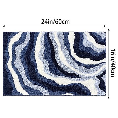 Soft Non-Slip Bathroom Rug Bath Floor Mat Thickening Bath Rug Absorption Quick Dry