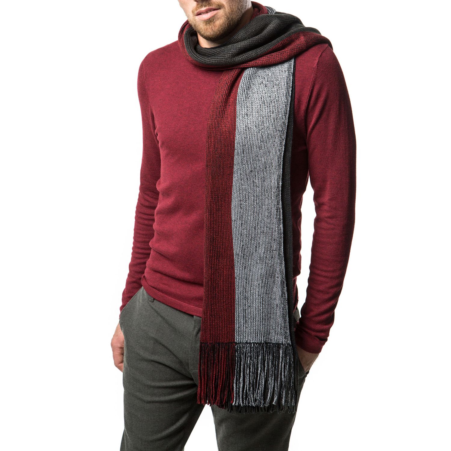 Tk Maxx Winter Men Warm Scarf Neck Protection Cover Soft Autumn