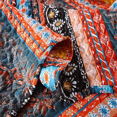 Marcielo 3 Piece Bohemian Boho Set Rustic Cabin Lodge Quilt Set