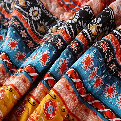 Marcielo 3 Piece Bohemian Boho Set Rustic Cabin Lodge Quilt Set