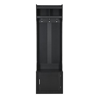 Minimalist Slim Hall Tree With Cabinet