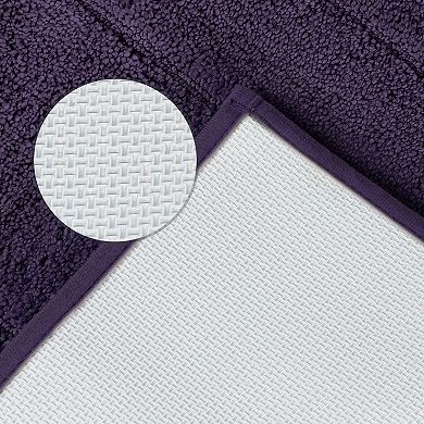 Geometry Bathroom Rug Mat Extra Soft Absorbent Bath Rug Non-Slip Comfortable Bath Mat 16" x 24"