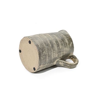 LuxenHome Rustic Farmhouse Brown Pitcher Terracotta Vase