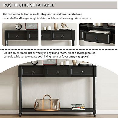 Merax Console Table With Drawers