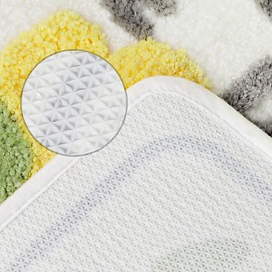 Non Slip Bath Mat For Bathroom Absorbent Fluffy Soft Bathroom Mat Floor Rug