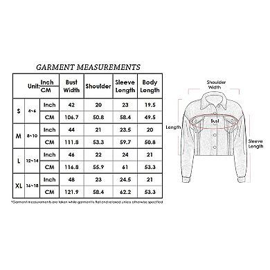 Women's Cropped Premium Denim Jacket