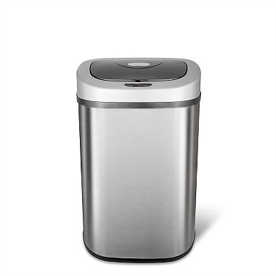 Stainless Steel 21-gallon Kitchen Trash Can With Motion Sensor Lid