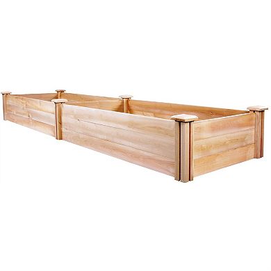 Cedar Wood 2-ft X 8-ft Outdoor Raised Garden Bed Planter Frame