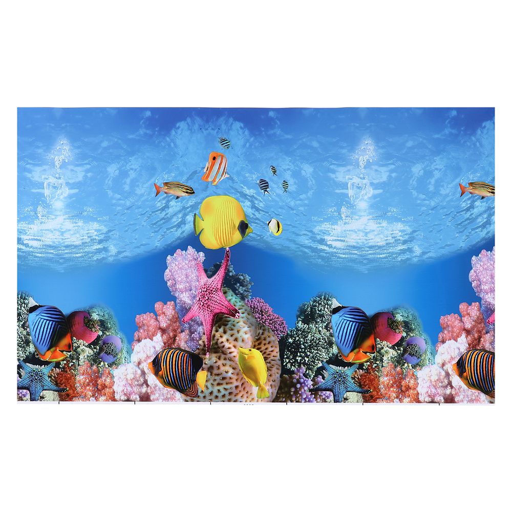 Aquarium Background Poster Double-sided Fish Tank Background Decorative ...