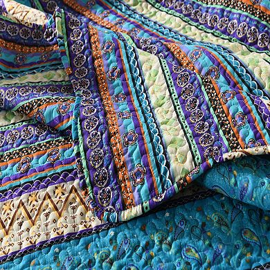 Marcielo 3 Piece Bohemian Boho Set Rustic Cabin Lodge Quilt Set