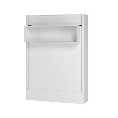 Easy-lift Full Murphy Wall Bed With Shelf