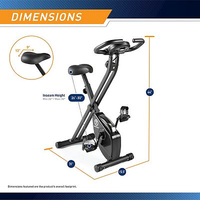 Marcy foldable upright exercise bike online