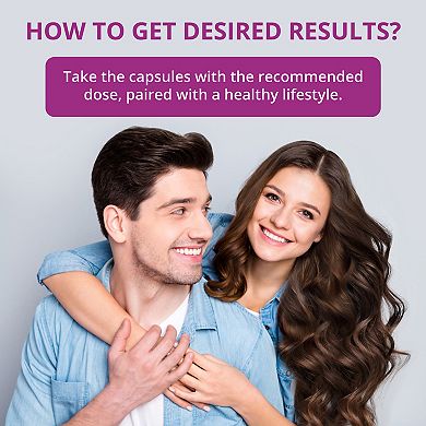 NuBest Hair Xtra, Premium Hair Growth Support For Men & Women, 60 Vegan Capsules