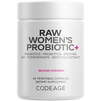Codeage Raw Women's Probiotics + Prebiotics Supplement 60 ct