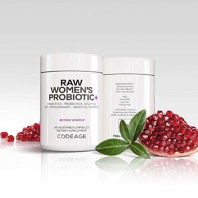 Codeage Raw Women's Probiotics + Prebiotics Supplement 60 ct