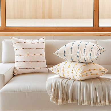 2 Pcs Cushion Farmhouse Decorative Throw Pillow Covers Neutral Pillowcases Home Decor 18" X 18"