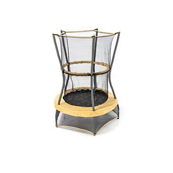 Skywalker Trampolines 40 Inch Round Indoor Mini Trampoline, Rebounder For Kids, Yellow