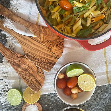 Olive Wood Pan Paddle Spatula