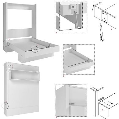 Easy-lift Queen Murphy Wall Bed With Shelf