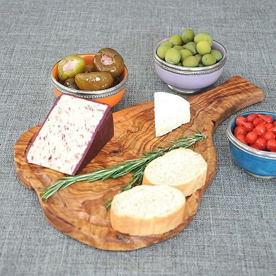 Beldinest Olive Wood Rustic Cutting Board