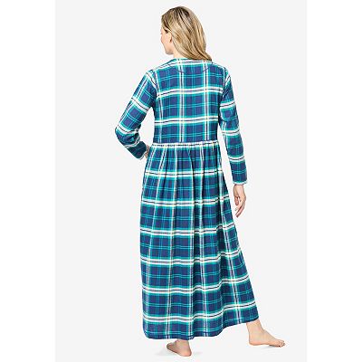 Only Necessities Plus Size Flannel Plaid Lounger