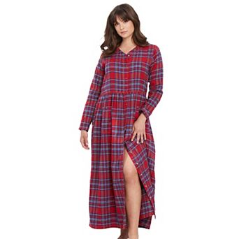 Only Necessities Plus Size Flannel Plaid Lounger