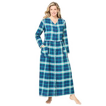 Only Necessities Plus Size Flannel Plaid Lounger