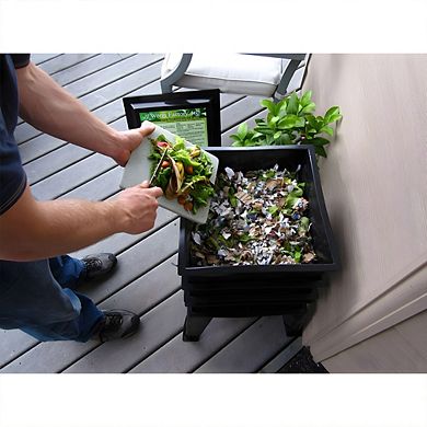 Black Worm Composter With Compost Tea Spigot - Indoor Or Outdoor