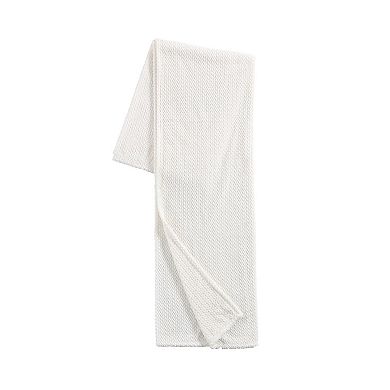 Kate Aurora Ultra Soft and Plush Herringbone Fleece Throw Blanket Covers