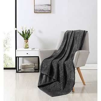 Kate Aurora Ultra Soft and Plush Herringbone Fleece Throw Blanket Covers