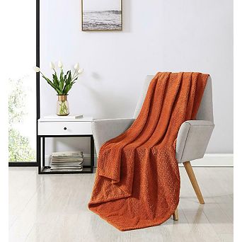 Kate Aurora Ultra Soft and Plush Herringbone Fleece Throw Blanket Covers