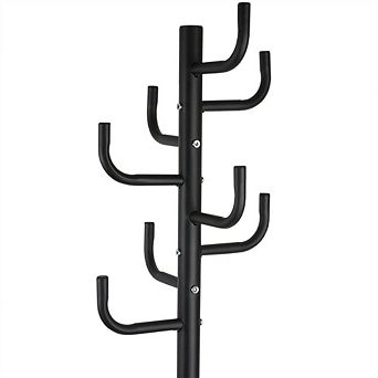 Black Metal Coat Rack Hat Rack Entry Hall Tree