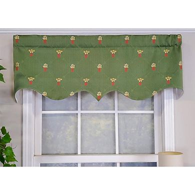 Luxurious Modern Design Classic Midnight Victory Swag 3-scoop Window Valance