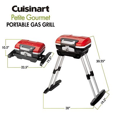 Cuisinart®Outdoor Petite Gourmet Portable Gas Grill with VersaStand