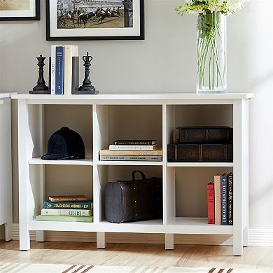 Adjustable Shelf 6-cube Bookcase Storage Unit Sideboard In White