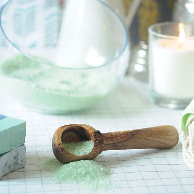 Olive Wood Coffee Scoop Bath Salt Scoop