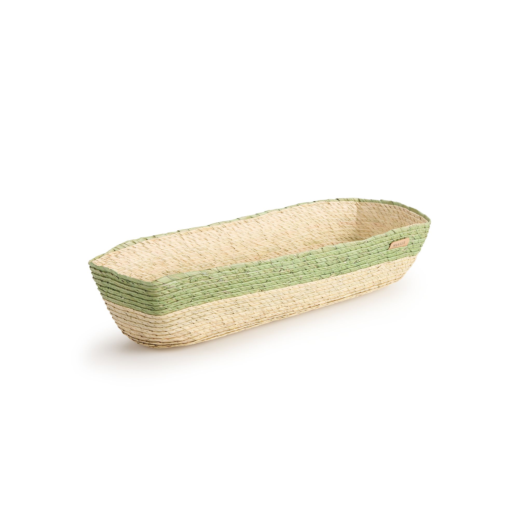 Global Goods Partners Rectangular Hand-Woven Basket, Agave