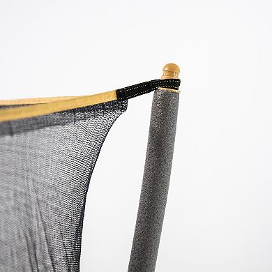 Skywalker Trampolines 60 IN Indoor Mini Trampoline, Rebounder For Kids, Enclosure Net, Yellow, Lion