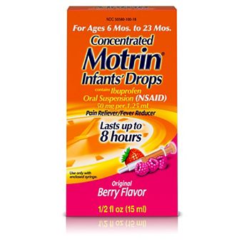Motrin® Infants’ Concentrated Drops, Berry, .5 Oz
