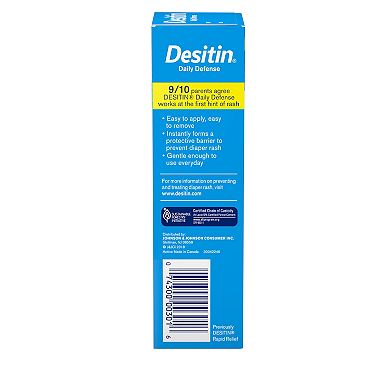 Desitin Daily Defense Diaper Rash Cream 4-oz. Tube