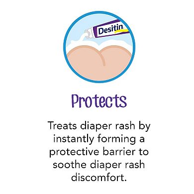 Desitin Maximum Strength Baby Diaper Rash Cream with Zinc Oxide 4-oz. Tube
