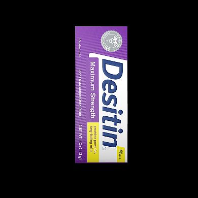 Desitin Maximum Strength Baby Diaper Rash Cream with Zinc Oxide 4-oz. Tube