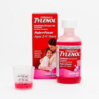 Children’s Tylenol Oral Suspension, Bubblegum 4 Fl. Oz