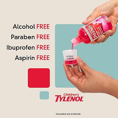 Children’s Tylenol Oral Suspension, Bubblegum 4 Fl. Oz