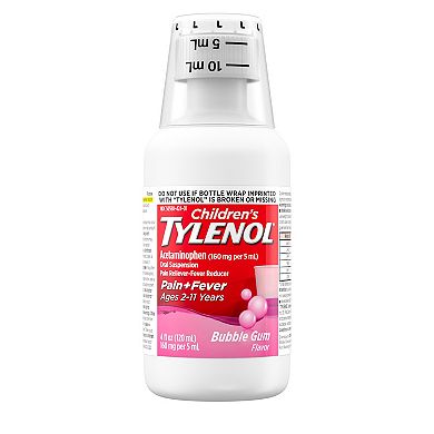 Children’s Tylenol Oral Suspension, Bubblegum 4 Fl. Oz