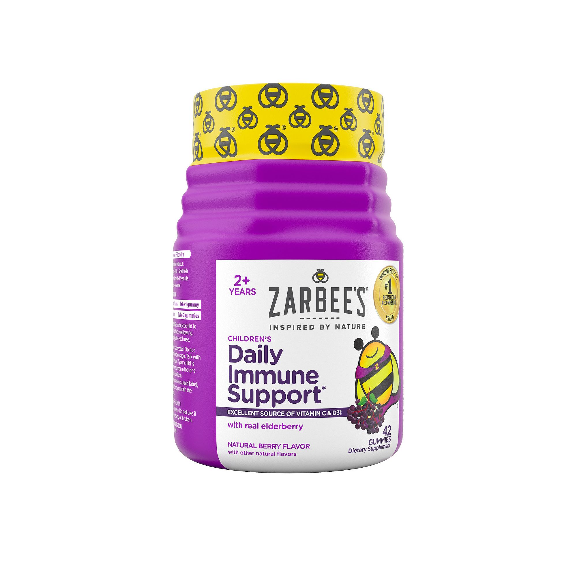 Zarbees Naturals Kid’s Daily Immune Support* Gummies with Real Elderberr