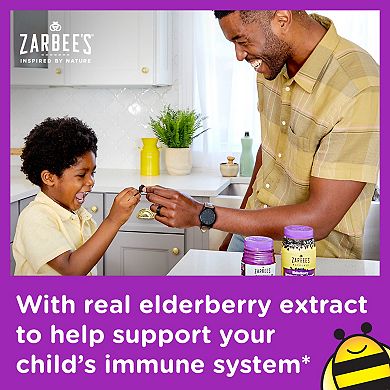 Zarbee's Naturals Zarbee's Kid’s Daily Immune Support* Gummies with Real Elderberry, 42ct